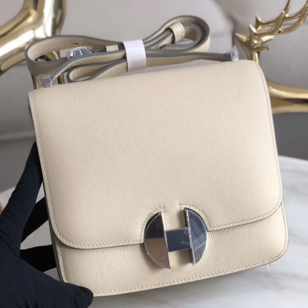 Replica Hermes 2002 20cm Bag In Craie Evercolor Calfskin