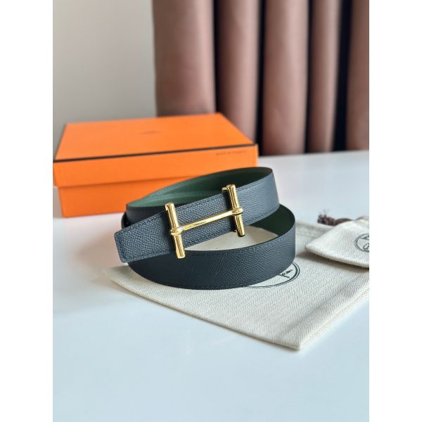Replica Hermes H d'Ancre Reversible Belt 32MM in Black and Replica Hermes H d'Ancre Reversible Belt 32MM in Black and