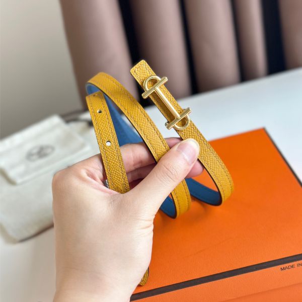 【エレガント♪】Hermes Kelly 18 ベルト イエローゴールド金具 Hermes Kelly 18 Belt - Luxe Du Jour