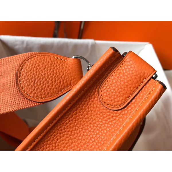 Replica Hermes Evelyne III 29 PM Bag In Orange Clemence Leather