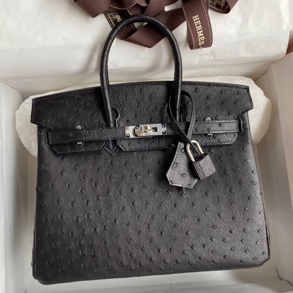 Ostrich leather birkin bag clearance