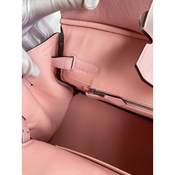 Replica Hermes Birkin 30 Retourne Handmade Bag In Rose Sakura Epsom Calfskin