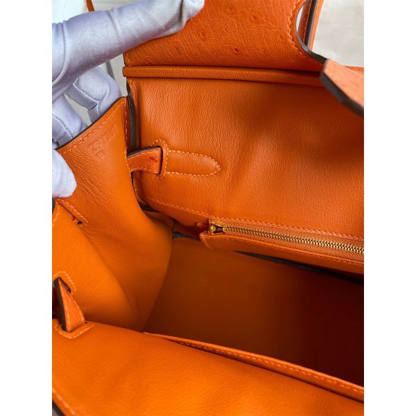 Orange ostrich birkin new arrivals