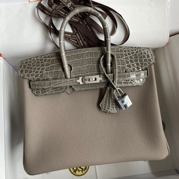 Birkin 25 croc hot sale