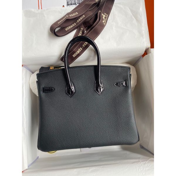 Hermes birkin 25 black togo discount