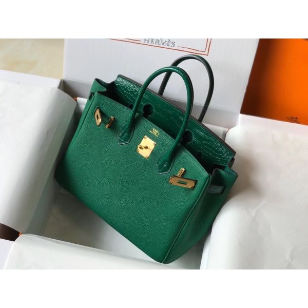 Replica Hermes Touch Birkin 30cm Limited Edition Green Bag