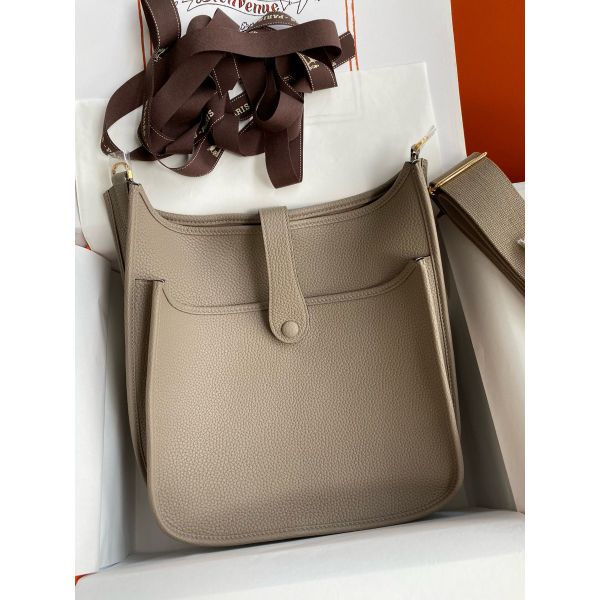Replica Hermes Evelyne III PM 29 Handmade Bag in Gris
