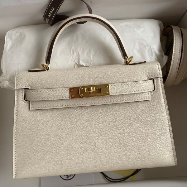 Hermes mini kelly chevre top