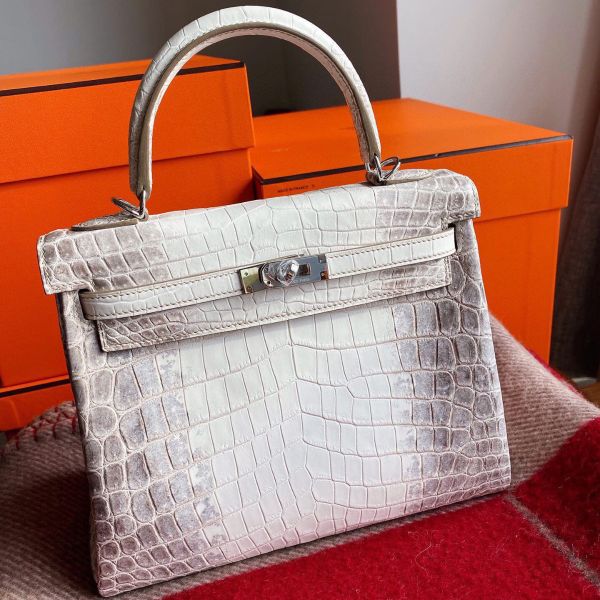 Niloticus crocodile retourné himalaya kelly bag deals