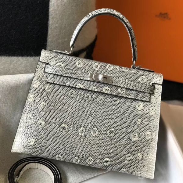 Lizard kelly bag on sale