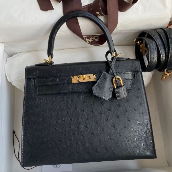 Hermes kelly ostrich top