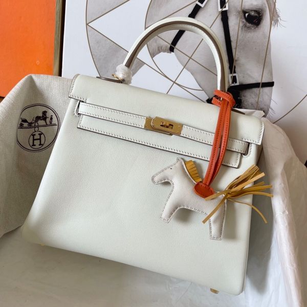 Hermes kelly 25 craie store