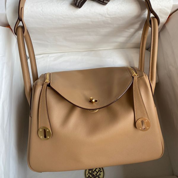 Replica Hermes Lindy 26 Handmade Bag In Chai Swift Calfskin