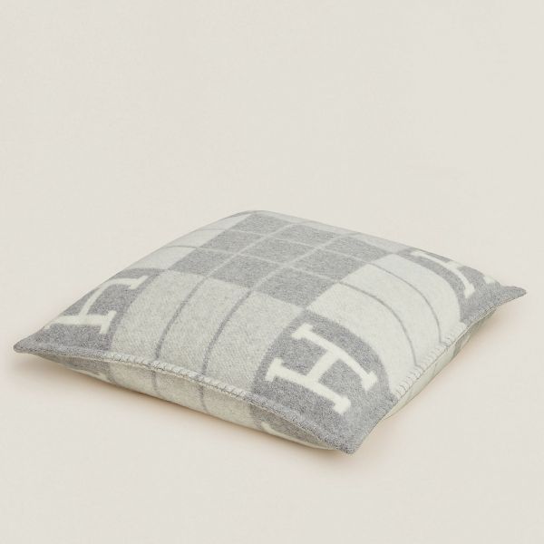 Grey hermes pillow hotsell
