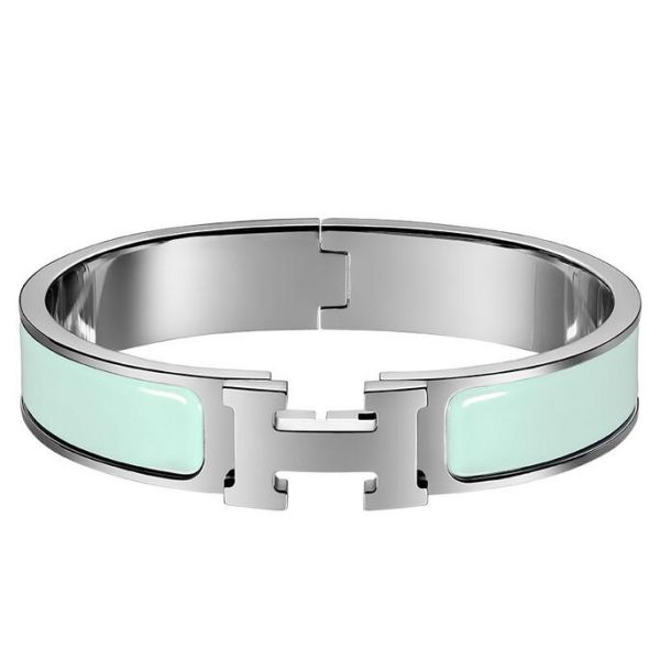 Replica Hermes Aqua Enamel Clic H PM Bracelet