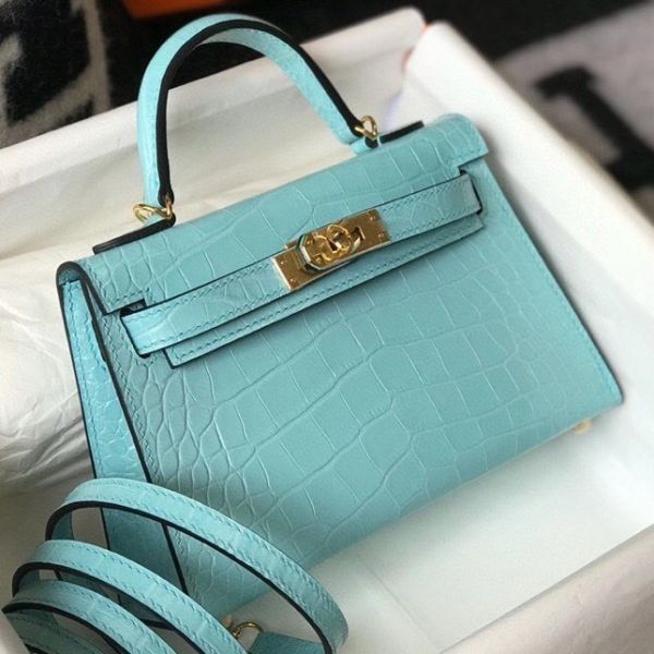Hermes kelly croco mini sales