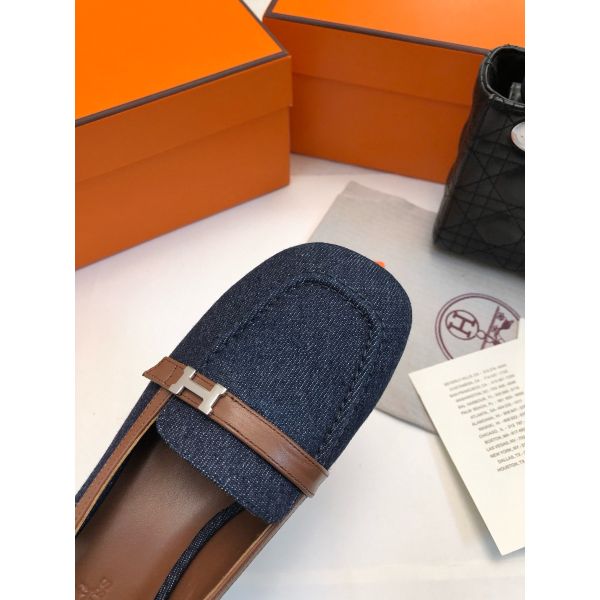 Replica Hermes Infinie 50 Slingback Pumps in Denim Replica Hermes Infinie 50 Slingback Pumps in Denim