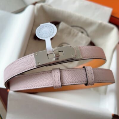 Hermes Kelly 18 Belt in Maupe Pale Epsom Leather