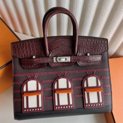 Hermes Rouge H Faubourg Birkin 20 Sellier Limited Edition Bag