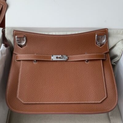 Hermes Jypsiere 28 Handmade Bag in Gold Clemence Leather