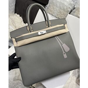 Hermes Birkin HAC 40 Coup de Soleil Bag in Etain Clemence Leather