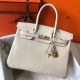 Hermes Birkin 30cm Bag In Beton Clemence Leather GHW 