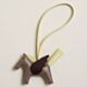 Hermes Rodeo Pegase PM Bag Charm in Taupe/Jaune Milton/Rouge Sellier Lambskin