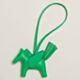 Hermes Rodeo Pegase PM Bag Charm in Vert Comics Milo Lambskin
