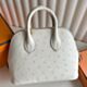 Hermes Bolide 1923 Mini Handmade Bag in Nata KK Ostrich Leather