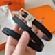 Hermes Lucky 15 Reversible Belt in Black Epsom Calfskin