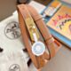 Hermes Kelly Garden Party 18 Belt in Gold Epsom Calfskin