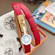 Hermes Kelly Garden Party 18 Belt in Red Epsom Calfskin