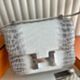 Hermes Constance 1-24 Mirror Handmade Bag in Himalaya Crocodile Niloticus