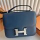 Hermes Constance 18 Handmade Bag in Deep Blue Epsom Calfskin
