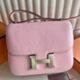 Hermes Constance III Mini 18 Mirror Bag in Rose Sakura Chevre Mysore Leather 