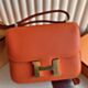 Hermes Constance III Mini 18 Mirror Bag in Feu Epsom Calfskin