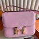 Hermes Constance III Mini 18 Mirror Bag in Mauve Sylvestre Epsom Calfskin