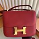 Hermes Constance III Mini 18 Mirror Bag in Rouge Casaque Epsom Calfskin