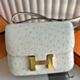 Hermes Constance III Mini 18 Mirror Bag in Nata KK Ostrich Leather