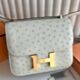 Hermes Constance III Mini 18 Mirror Bag in Parchemin KK Ostrich Leather