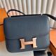 Hermes Constance III Mini 18 Mirror Bag in Dark Blue Swift Calfskin