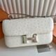 Hermes Constance Elan 23 Handmade Bag in Nata Ostrich Leather