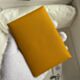 Hermes Calvi Duo Card Holder in Jaune Ambre Epsom Calfskin