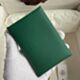 Hermes Calvi Duo Card Holder in Malachite Epsom Calfskin