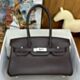 Hermes Shoulder Birkin Light 29 Bag in Ebene Swift Calfskin