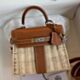 Hermes Picnic Kelly Mini 20 Bag in Wicker and Gold Calfskin