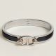 Hermes Black Mini Clic Chaine d'Ancre Bracelet