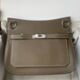 Hermes Jypsiere 28 Handmade Bag in Etoupe Clemence Leather