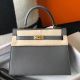 Hermes Kelly 25cm Sellier Bag In Ardoise Epsom Leather 
