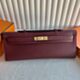 Hermes Kelly Cut Handmade Bag in Rouge H Epsom Calfskin